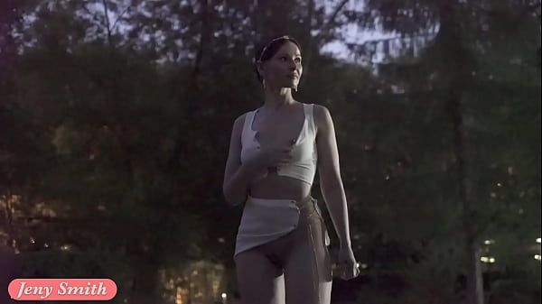 Jeny Smith Tests Her New Suit. Flashing In Public