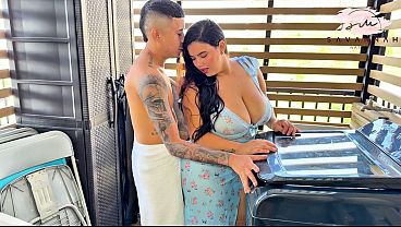 Hot Stepmother Riding Her Stepson's Cock In The Backyard Savannah Watson Hot Stepmother Riding Her Stepson's Cock In The Backyard Savannah Watson